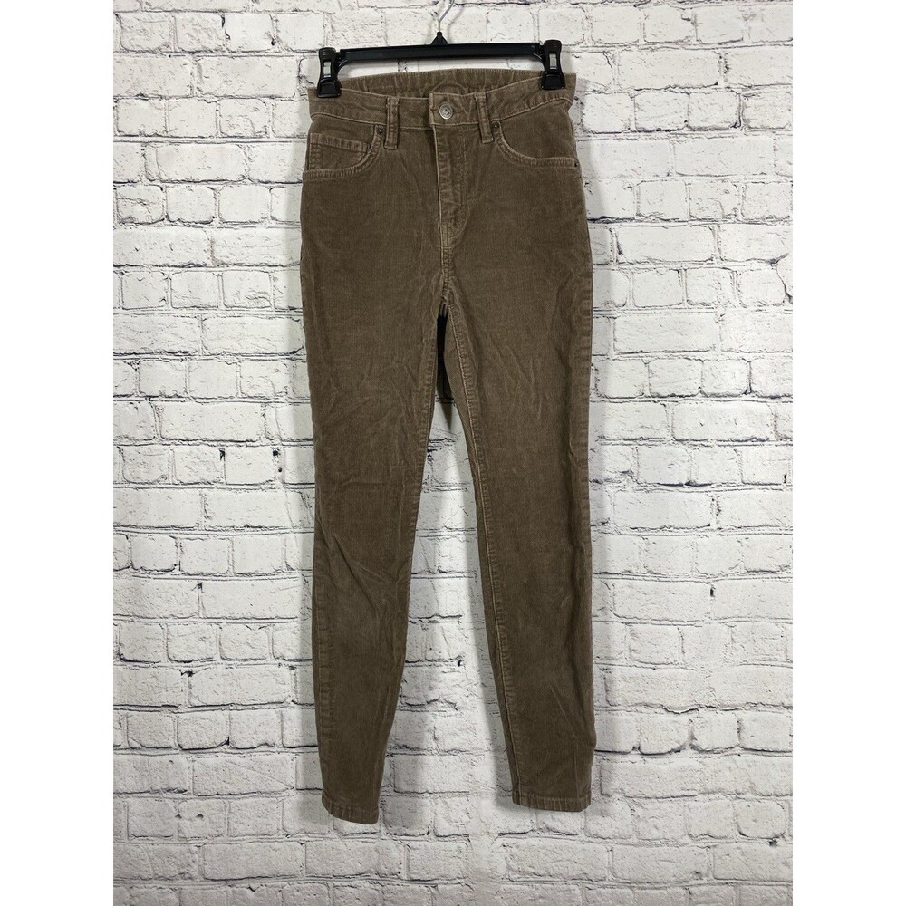 Patagonia Women Organic Cotton Corduroy Pants Slim Straight Brown Tan‎ Size 24